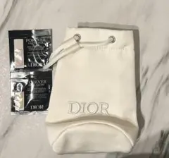【新品未使用】DIOR ディオール　ノベルティ　ポーチ　ホワイト