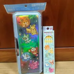 新品未開封　2点セット　筆箱と鉛筆セット　ポケモンペンケース　筆箱
