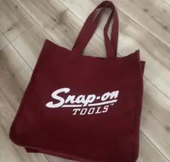 Snap-on トートバッグ バーガンディ
