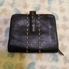 MONO COMME CA コムサ ブラック 黒 二つ折り財布