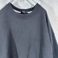 ワンポイント【DIVOTS】 フェード 古着 スウェット 2XL ブラック