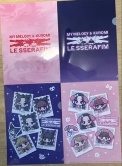 ルセラフィム サンリオ　ファミマ　A5クリアファイル4種類①