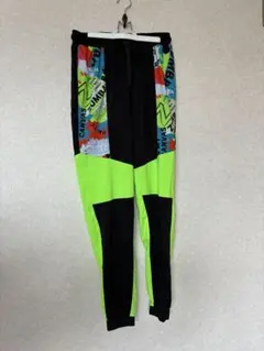 ZUMBA トレーニングパンツ M 黒/蛍光グリーン　正規品