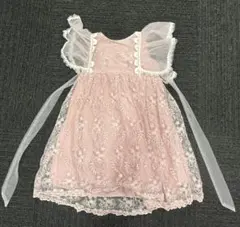 ピンク レースドレス サイズ100