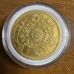 大日本古銭 新二十圓金貨 明治四十二年 近代貨幣 アンティーク 遺品