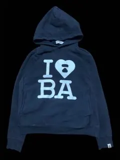 BAPE I LOVE BAPE Logo Hoodie Black M 00sのサムネイル