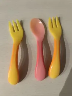 リッチェル　にぎにぎプーン＆フォーク　ベビー用　セット