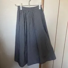 エディストクローゼット　ストライプ フレアスカート ゴムウエスト　Mサイズ