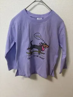 ZARA パープル 薄手長袖カットソー 110cm
