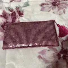新品⟡ピンク♡スパンコール♡クラッチバッグ♡タッセル付き‪︎‬‪︎☺︎