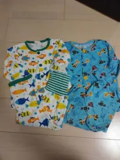 男の子 薄手パジャマ2枚セット 90サイズ