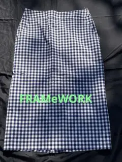 【FRAMeWORK】チェックスカート　サイズ40 日本製　フレームワークス
