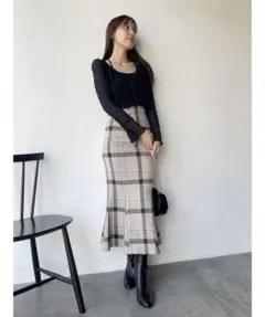 snidel ハイウエストマーメイドスカート