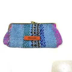 2189 がま口長財布　ポーチ　仕切り　ラリーキルト　カンタキルト