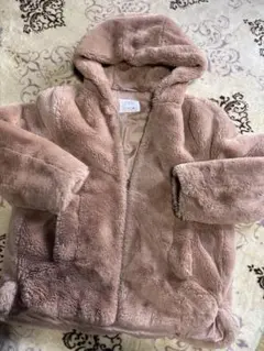 ZARA ファー素材アウター11-12歳 ピンク