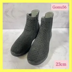❣️新品未使用品❣️Gomu56 ゴムゴム サイドゴアブーツ メッシュ ジップ 黒