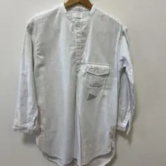 and wanderアンドワンダーボタンシャツノーカラーユニセックスサイズ00