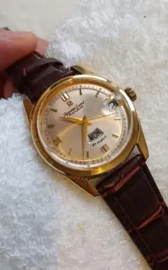 リコー　ダイナミックエスコート　デイデイト　27石　金張りケース　稼働美品