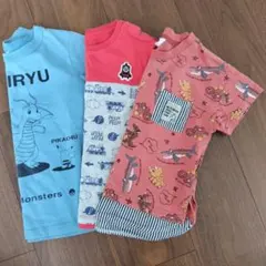 ポケモン　恐竜　トーマス　Tシャツ3枚セット 110 120