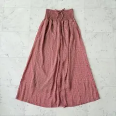 ブージュルード ワイドパンツ ウエスト総ゴム イージー リラックス 小花柄