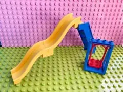 滑り台ブランコセット(黄色)　アンパンマンブロックラボ　レゴデュプロ互換品のサムネイル