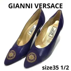 GIANNI VERSACE ヴェルサーチ ヒール パンプス 紫 35ハーフのサムネイル