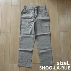 SHOO-LA-RUE リネンブレンドイージーパンツ サイズL