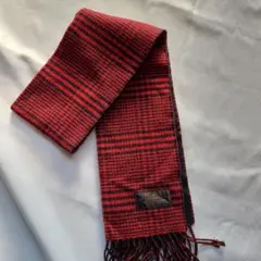 R.J.B 赤黒 チェック柄 マフラー