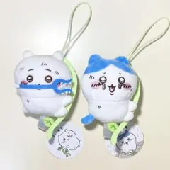 た*き様 ちいかわ 穴に落ちちゃったマスコット ちいかわ・ハチワレ 2点セット【