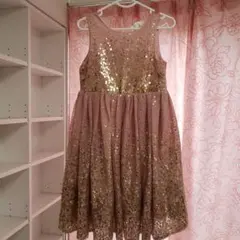 H&M スパンコール ドレス ピンク 110cmのサムネイル