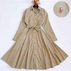 現行☆ポロラルフローレン 長袖シャツ ロングワンピース リボン 刺繍ロゴ 4