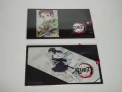 鬼滅の刃　カフェポイント交換クリアしおり　炭治郎・カナヲ