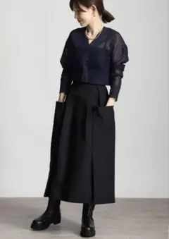 美品　VERMEIL par iena N/Cクロスコクーンスカートのサムネイル