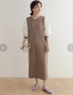 アーバンリサーチドアーズ　ボリュームスリーブドッキングワンピース