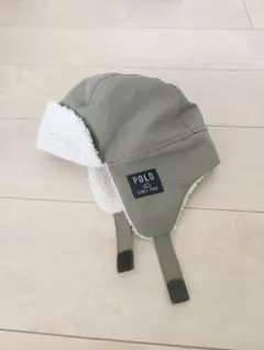 POLO baby / フライトキャップ カーキ 52cm