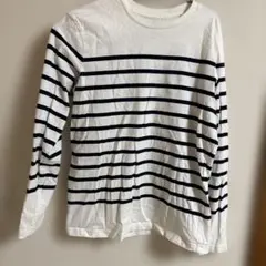白/黒ストライプ ロンTMサイズ