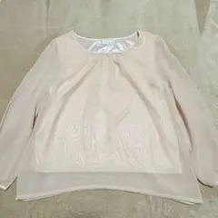 ROPE PICNIC￤ピンクベージュ長袖ブラウス