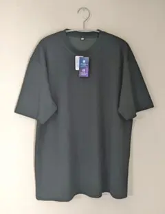 新品【大きいサイズ】Freude杢深緑色UVカット吸水速乾TシャツLLのサムネイル