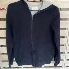 zara ザラ　紺　ネイビー　ワッフル織　パーカー　152㎝　11〜12才
