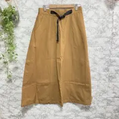 ANTIQLOTHES　レディース　FREE　ブラウンロングスカート ベルト付き