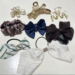 【お得】ヘアアクセサリー まとめ売り 8点セット