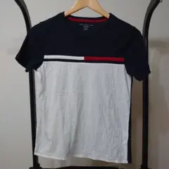 TOMMY HILFIGER ネイビー/ホワイト Tシャツ L/G