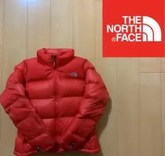 ノースフェイス　ダウンジャケット★ヌプシ 　レッド　レディースM
