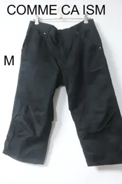 週末大特価！プロフ必読COMME CA ISMブラッククロップドパンツ M良品のサムネイル