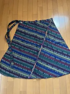 iloitooイロイト ストライプ柄 ロングスカート フリーサイズ