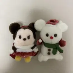 うるぽちゃちゃん ミニーマウスと雪だるまミッキー セット クリスマス