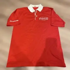 80s 90s Coca-Cola ポロシャツ レッド ホワイトのサムネイル