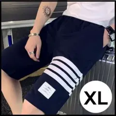【いいね割】メンズ　ブラック　ストリート　半ズボン　XL　韓国　カジュアル　人気