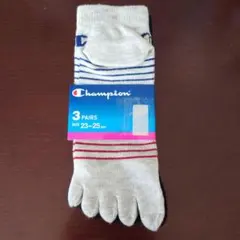 Champion 5本指ソックス 3足セット 23-25cmのサムネイル