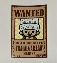 ワンピース ステッカー シール トラファルガーロー wanted